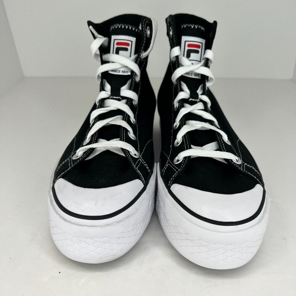 Fila Womens 5CM01781-014 Black Hi Top Canvas Lace Up Size 11 Casual Sneakers - Picture 8 of 9